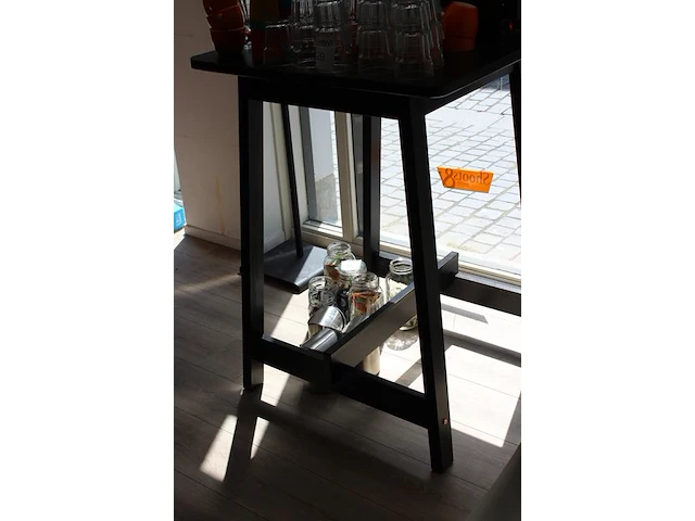 Houten statafel 74 x 73 x 103 cm. - afbeelding 4 van  4