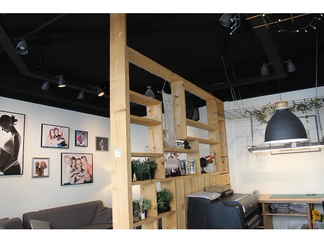 Houten stelling van steigerhout afm. 320 x 280 cm. - afbeelding 3 van  3