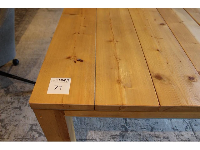 Houten tafel. afmeting 350 x 120 x 76 cm. - afbeelding 2 van  8