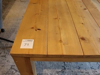 Houten tafel. afmeting 350 x 120 x 76 cm. - afbeelding 2 van  8