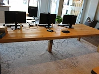 Houten tafel. afmeting 350 x 120 x 76 cm. - afbeelding 3 van  8