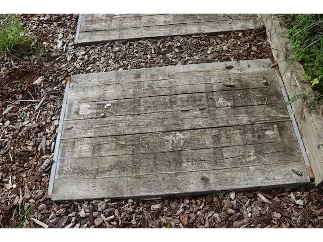 Houten tegels - 120x76x4cm - 10 stuks - afbeelding 3 van  6