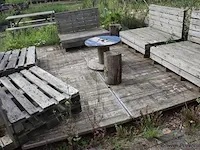 Houten tegels - 120x76x4cm - 16 stuks - afbeelding 1 van  3