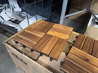 Houten tegels acaciahout 30x30 cm (set van 33) stilista - afbeelding 3 van  4