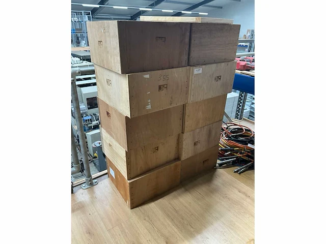 Houten transportkist (10x) - afbeelding 3 van  3
