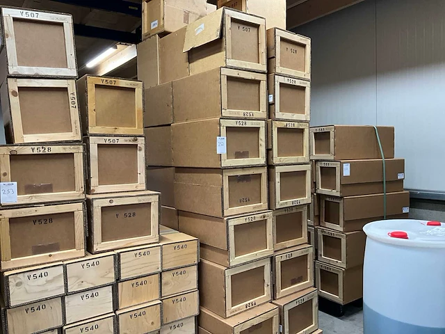 Houten transportkist (24x) - afbeelding 1 van  4