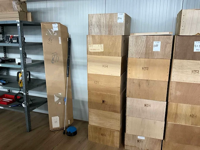 Houten transportkist (7x) - afbeelding 1 van  1