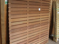 Houten tuinscherm 180 x 180 cm. - afbeelding 2 van  2