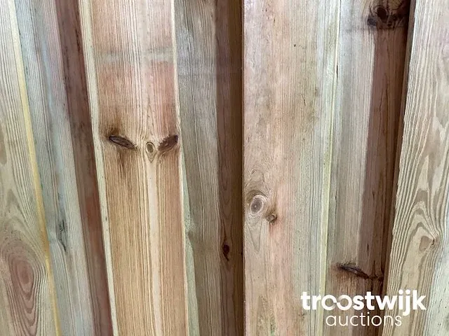 Houten tuinscherm geïmpregneerd 180x180 cm - afbeelding 4 van  5