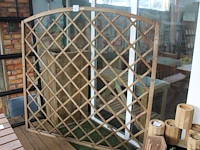 Houten tuinscherm kingson timber 180 x180 cm. - afbeelding 1 van  2