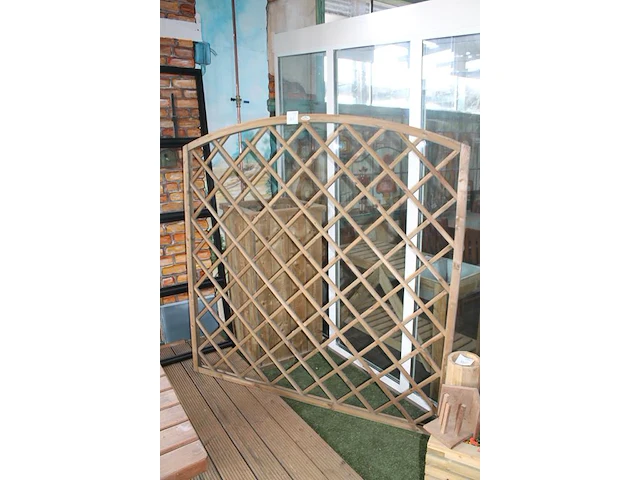 Houten tuinscherm kingson timber 180 x180 cm. - afbeelding 2 van  2