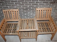 Houten tuinset - afbeelding 2 van  2