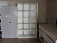 Houten vakkenkast afm. 125 x 50 x 220 cm - afbeelding 1 van  2