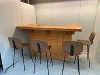 Houten verrijdbare bar - afbeelding 1 van  5
