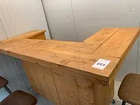 Houten verrijdbare bar - afbeelding 2 van  5