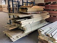 Houten vloer blokhut
