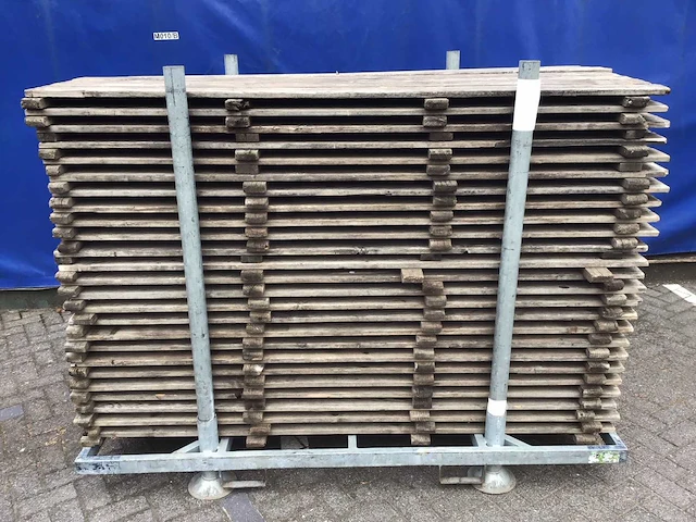 Houten vloerdelen (50x) 2 x 0,5 in bok - afbeelding 1 van  3