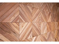 Houten wandbekleding squares (40x) - afbeelding 2 van  2