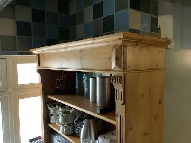 Houten wandkast - afbeelding 4 van  5