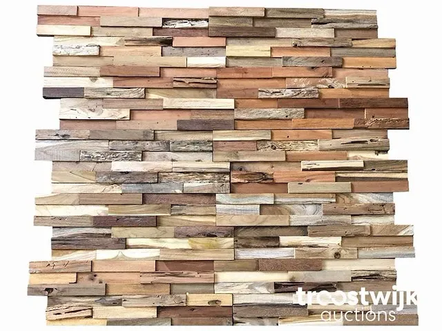 Houten wandpanelen 8 m² - afbeelding 1 van  9