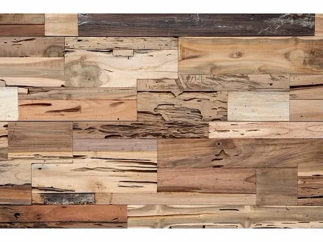 Houten wandpanelen jutter 2 m2 - afbeelding 2 van  2