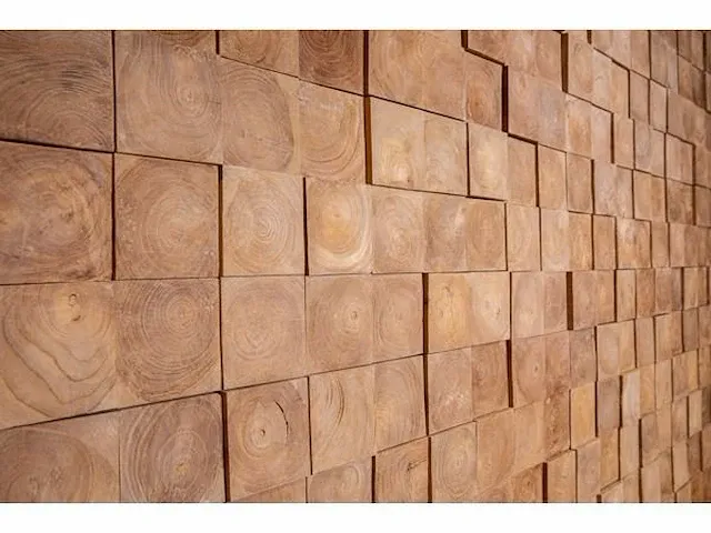 Houten wandpanelen square 2 m2 - afbeelding 1 van  2