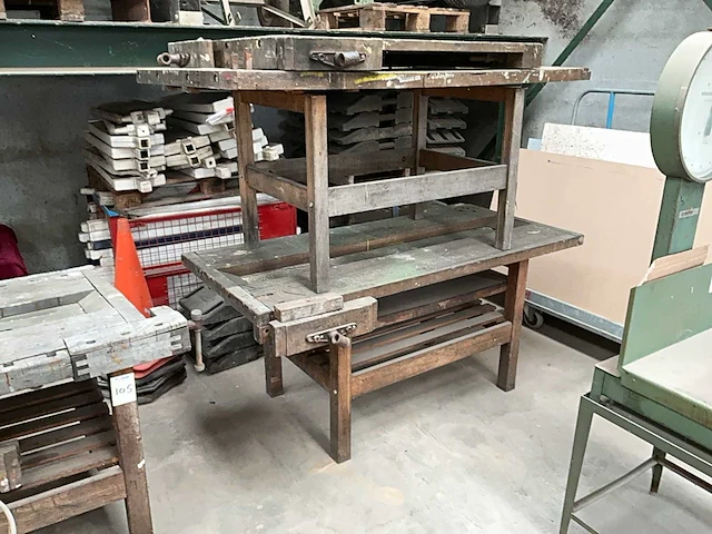 Houten werkbank (3x) - afbeelding 3 van  7