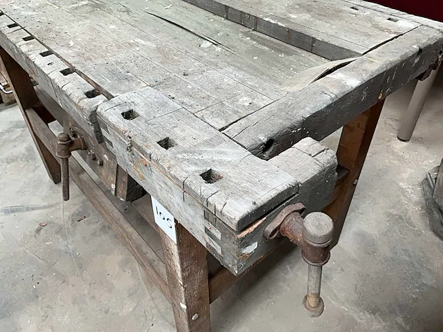 Houten werkbank (3x) - afbeelding 7 van  7