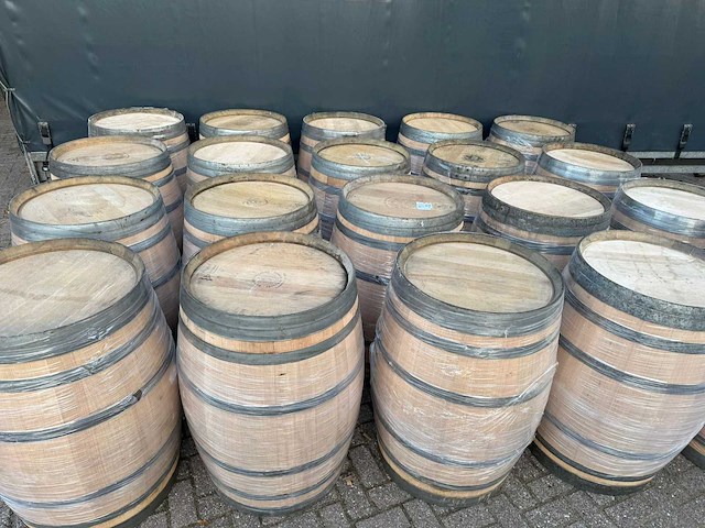 Houten wijnvat (20x) - afbeelding 2 van  13