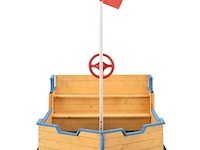 Houten zandbak piraten design incl. bodemplaat - afbeelding 6 van  6