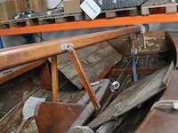 Houten zeilboot 't wieleke op trailer. zeilen aanwezig. lengte ca 475 cm. breedte 170 cm. lengte mast ca. 6... - afbeelding 3 van  15