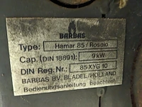 Houtkachel met aansluiting voor op de cv, barbas, hamar 85/ rosolo 9kw - afbeelding 2 van  10