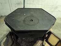 Houtkachel met aansluiting voor op de cv, barbas, hamar 85/ rosolo 9kw - afbeelding 7 van  10