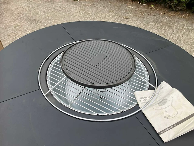 Houtskool ambience vuurtafel/bbq: direct- en indirect wokken, grillen en roosteren. nieuw in doos. - afbeelding 8 van  12