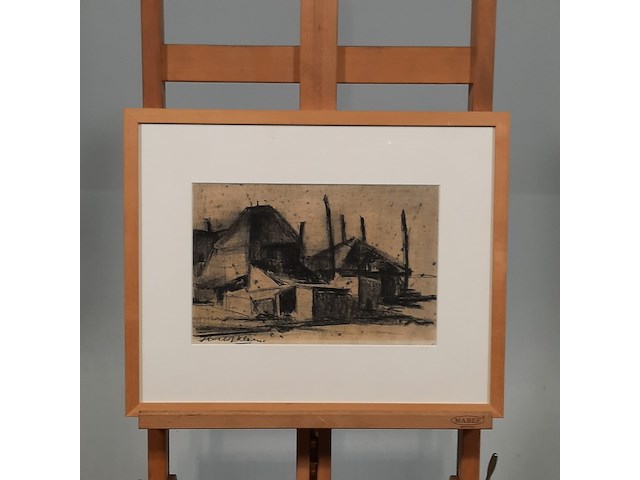 Houtskool tekening, r. klein - afbeelding 1 van  7