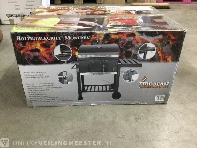 Houtskoolbarbecue firebeam, montreal, zwart - afbeelding 3 van  3