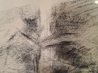 Houtskool/krijt tekening, w. steegen, 1965 - afbeelding 3 van  10