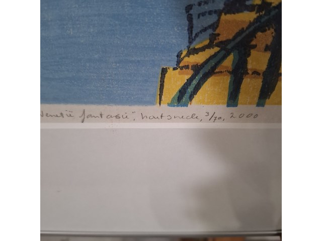 Houtsnede, sasha zuidam, venetië fantasie 3/70, 2000 - afbeelding 5 van  8