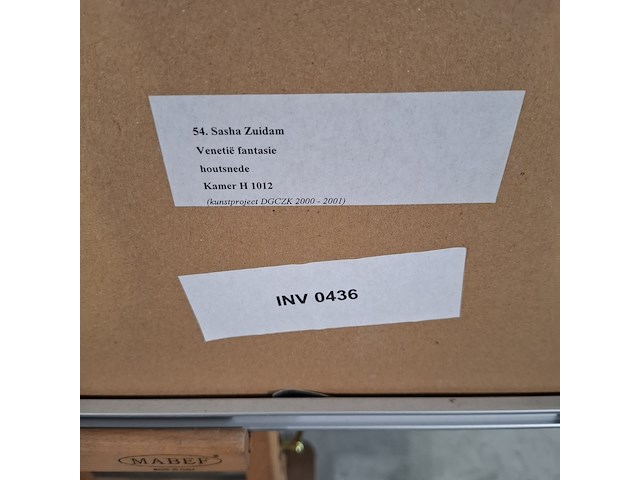 Houtsnede, sasha zuidam, venetië fantasie 3/70, 2000 - afbeelding 8 van  8