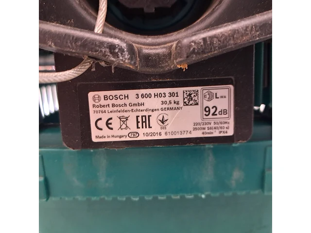 Houtversnipperaar - 45mm - 230v bosch, axt 25 tc, bouwjaar 2017 - afbeelding 7 van  7