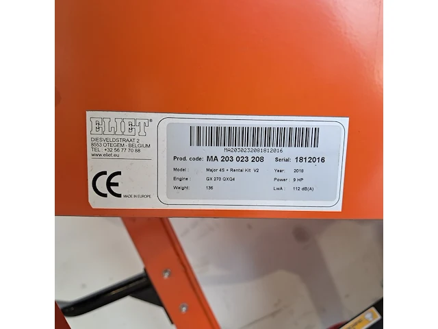 Houtversnipperaar - 55mm - benzine, eliet, major 4s, 2018 - afbeelding 5 van  13