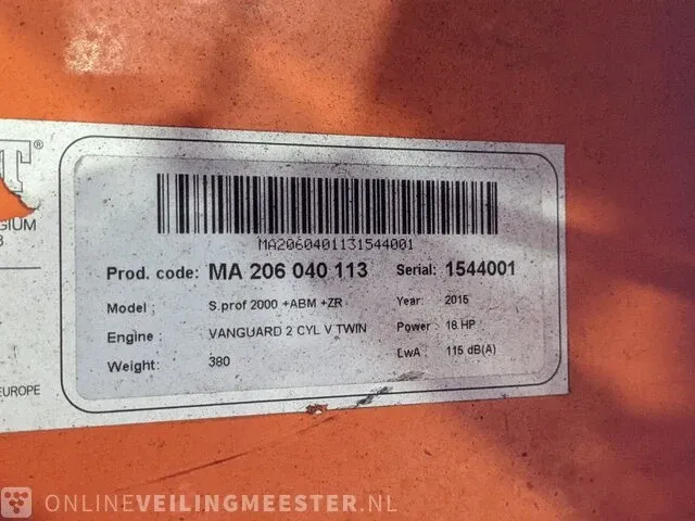 Houtversnipperaar eliet, super prof 2000, bouwjaar 2016 - afbeelding 9 van  17