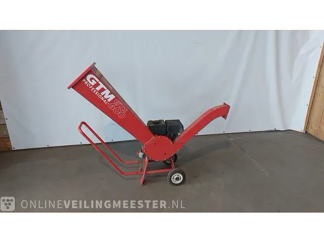 Houtversnipperaar met benzinemotor, gtm professional, gts 600, rood - afbeelding 1 van  7