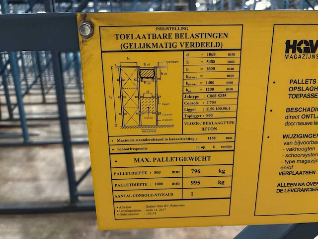 Hovuma - inrijstelling 540 europallet plaatsen - afbeelding 10 van  18