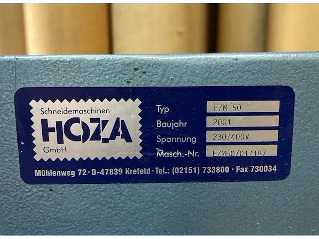 Hoza ezm 50 snijmachine - afbeelding 6 van  8