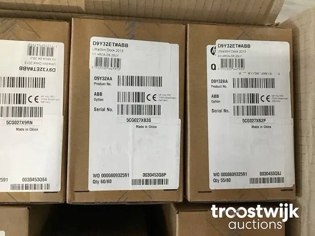 Hp - d9y32et#abb - ultraslim docking station 2013 - charging/docking station - afbeelding 3 van  3