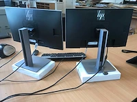 Hp - e233 - monitoren (2x) - afbeelding 3 van  4