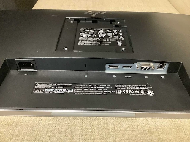 Hp - e243 - monitor (10x) - afbeelding 7 van  10