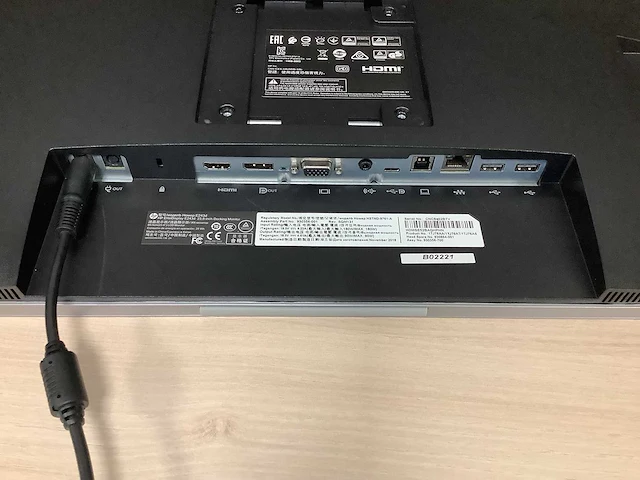 Hp - e243d - monitor met camera (2x) - afbeelding 10 van  12