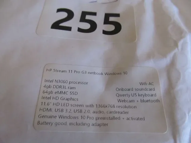 Hp - stream 11 pro g3 win10 - laptop - afbeelding 5 van  5
